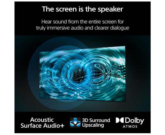 Sony XR77A95L 77 Inch QD-OLED 4K UHD Smart Google TV with AI Upscaling